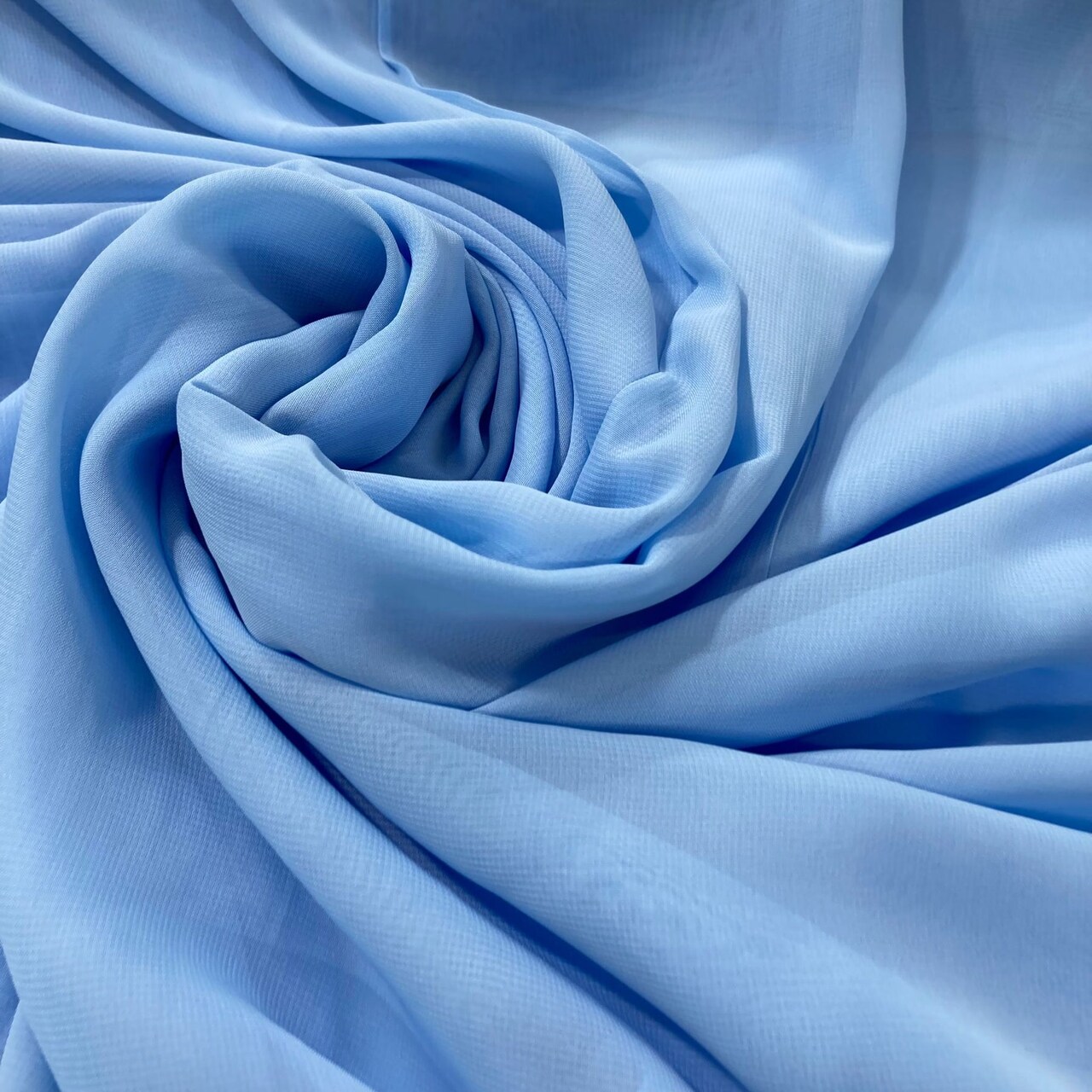 1 Yard Chiffon Fabric in 60" Wide, Sheer Lightweight Polyester for Dresses & Formal Wear